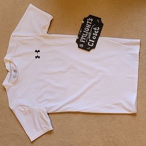 Under Armour Short Sleeve Compression Shirt Medium White